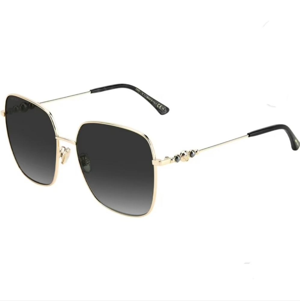 Jimmy Choo Amora Adult Women's Gold-Tone Square Sunglasses